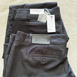 Lot of two work trousers, 16. *New*  Lane Bryant and Worthington.